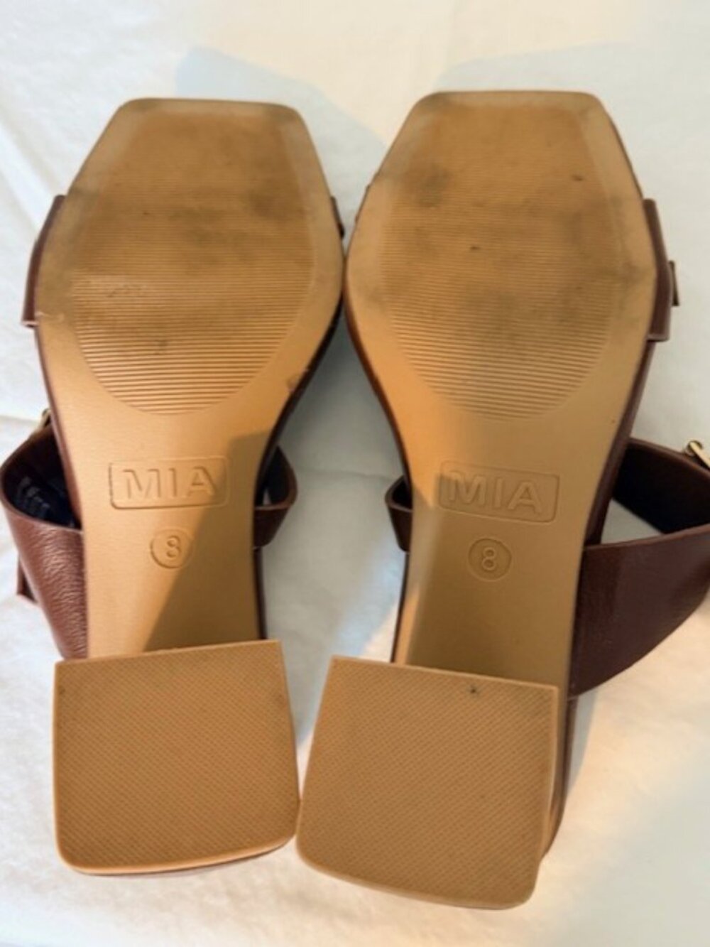 MIA Block Heel Sandals - Rene Size 8 - Picture 3 of 4